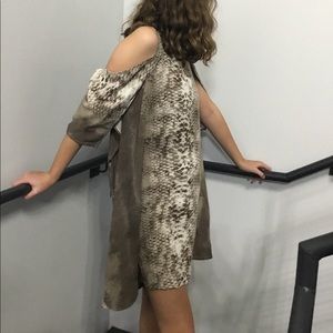 Animal Print Fluid brownish Dress